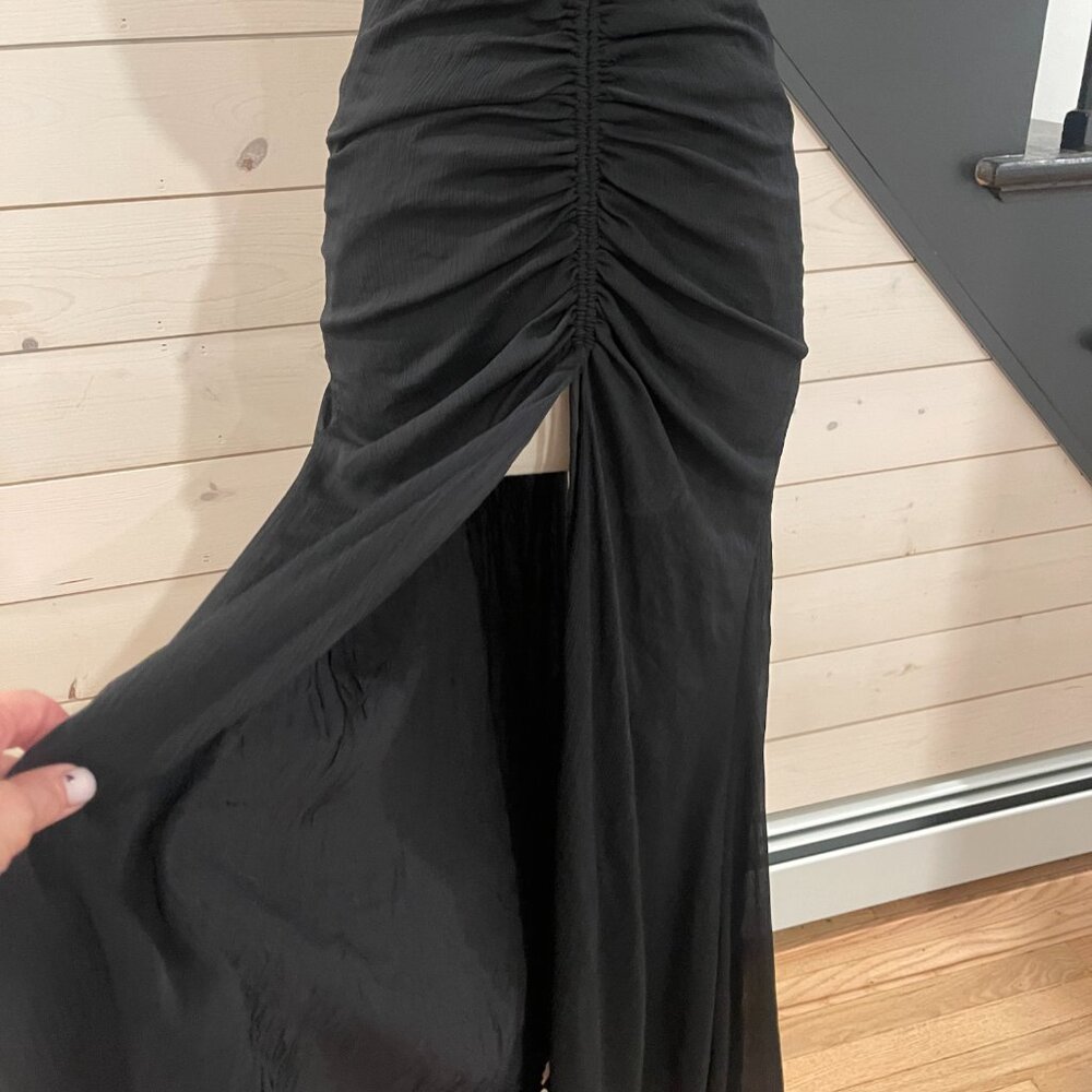 Free People Simone Maxi Dress in Black NWT Size XS 0 - Picture 8 of 10